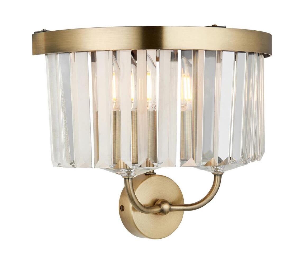 Endon Endon 106450 - Nástěnné svítidlo CHESTERFIELD 2xE14/6W/230V mosaz