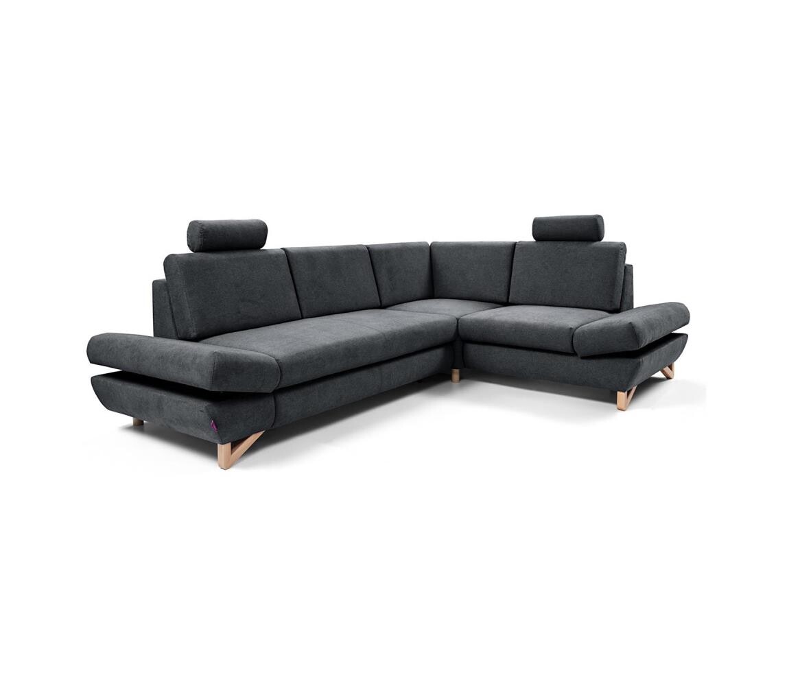 Rozk. rohová čalouněná sedací souprava s úlož. pros. do L AVESTA pravá antracit