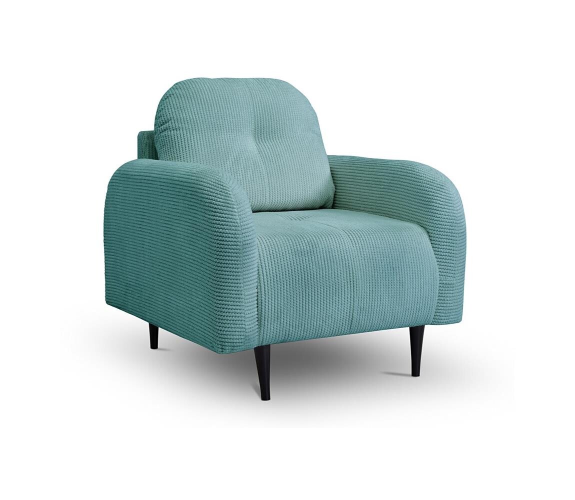 Čalouněné křeslo CLOUDY tyrkysová