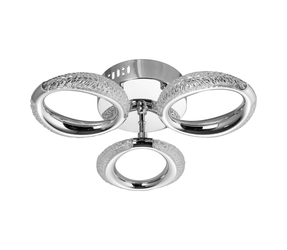 LED Stropní svítidlo 3xLED/14W/230V 3000-5000K pr. 35 cm lesklý chrom