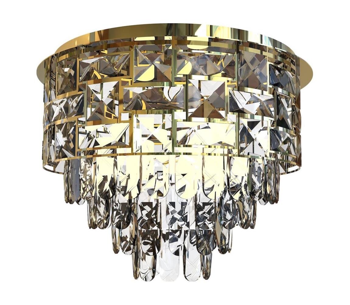 Stropní svítidlo LUXURIA 9xE14/40W/230V pr. 48 cm zlatá