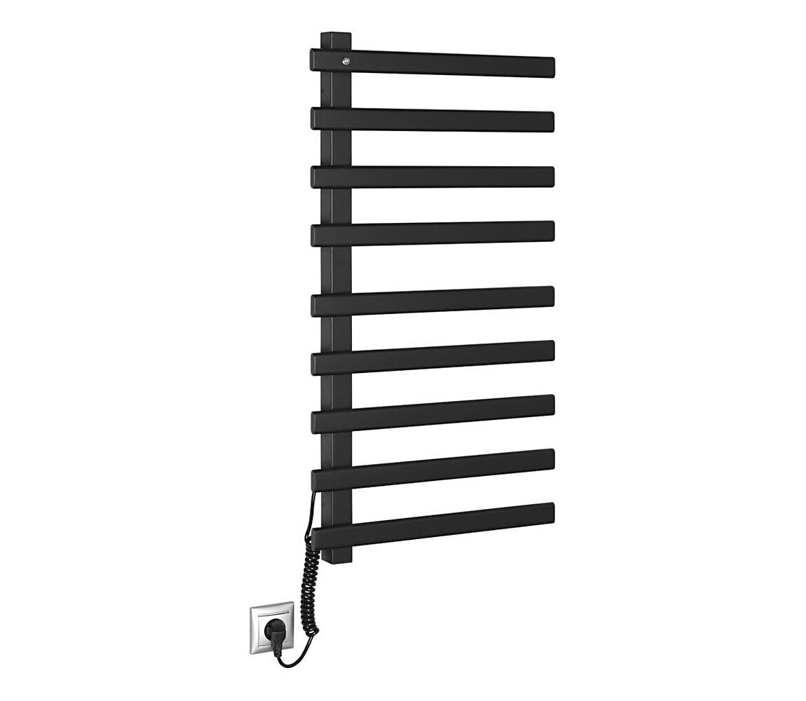 Sapho Sapho - Elektrický sušák na ručníky ELCOR 128W/230V 92 cm matná černá levá