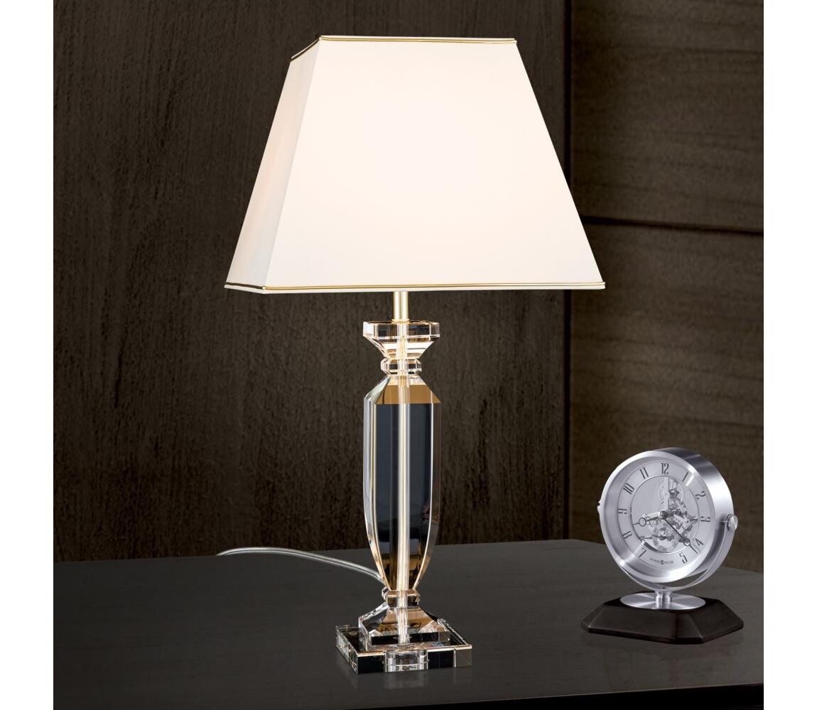 Orion Orion LA 4-1207 - Křišťálová stolní lampa POKAL 1xE27/60W/230V krémová/čirá