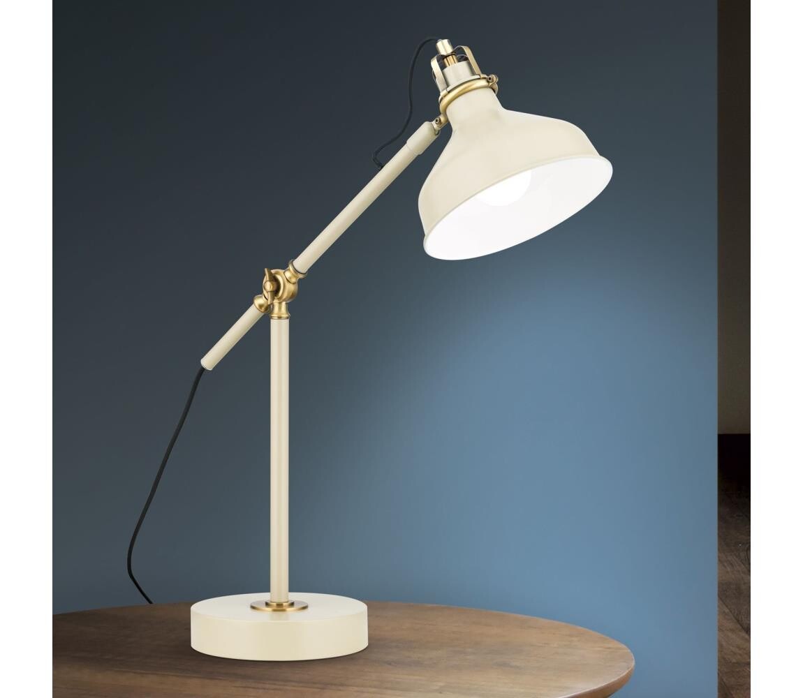 Orion Orion LA 4-1222/1 - Stolní lampa SCHILLER 1xE27/40W/230V krémová/bronz