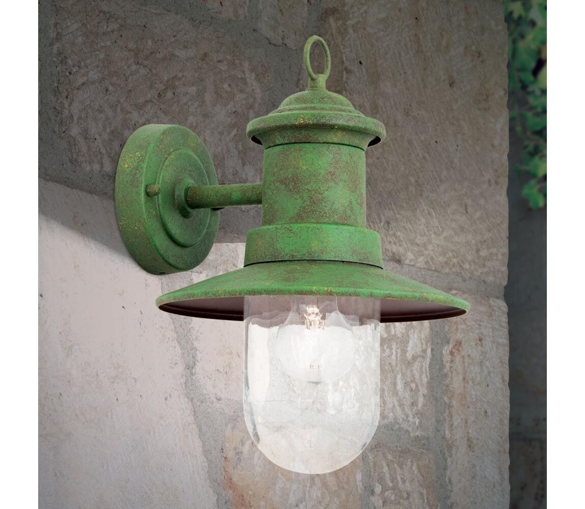 Orion Orion AL 11-1205 - Venkovní nástěnná lampa LEONIE 1xE27/60W/230V IP44 zelená