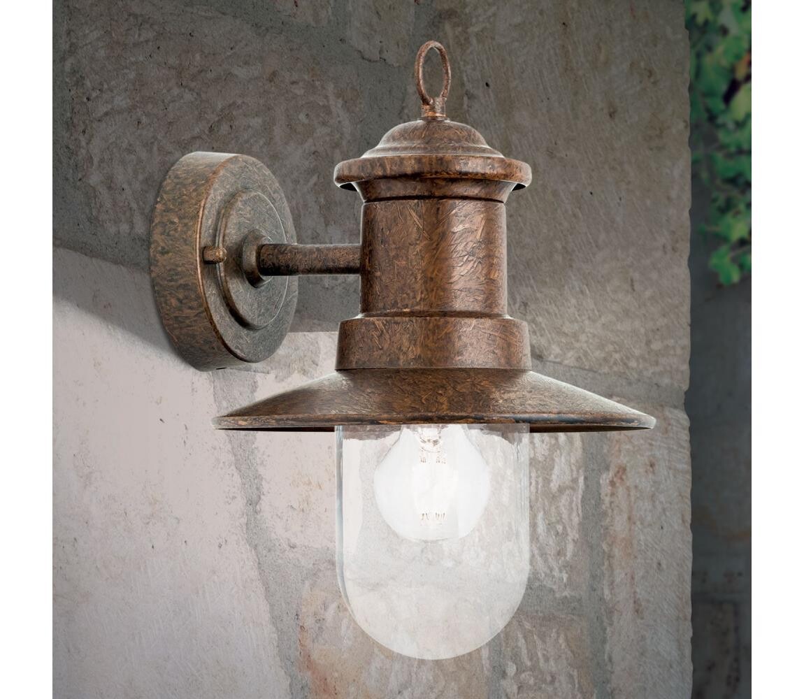 Orion Orion AL 11-1205 - Venkovní nástěnná lampa LEONIE 1xE27/60W/230V IP44 bronz