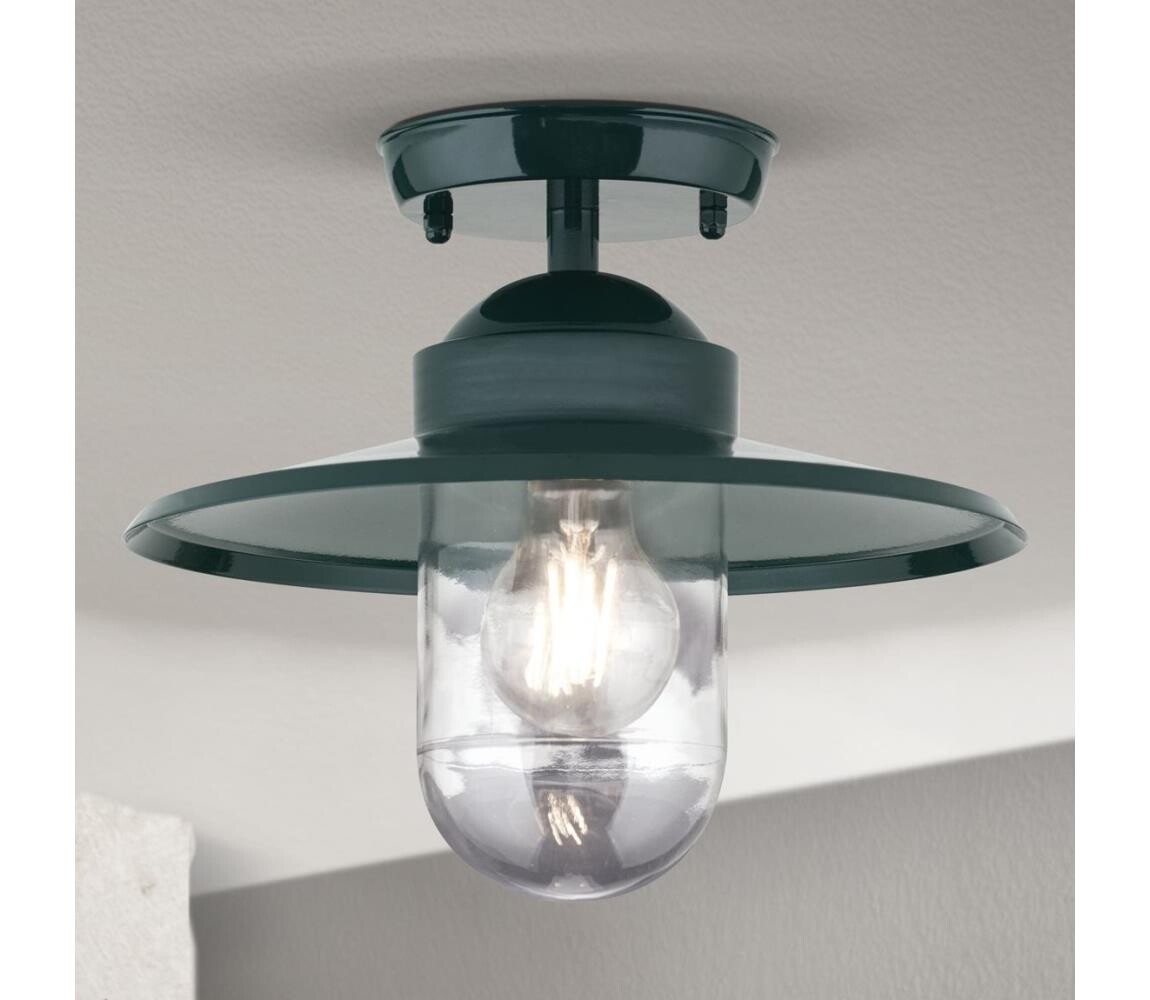 Orion Orion AL 11-1317 - Venkovní přisazený lustr EDWARD 1xE27/60W/230V IP44 zelená