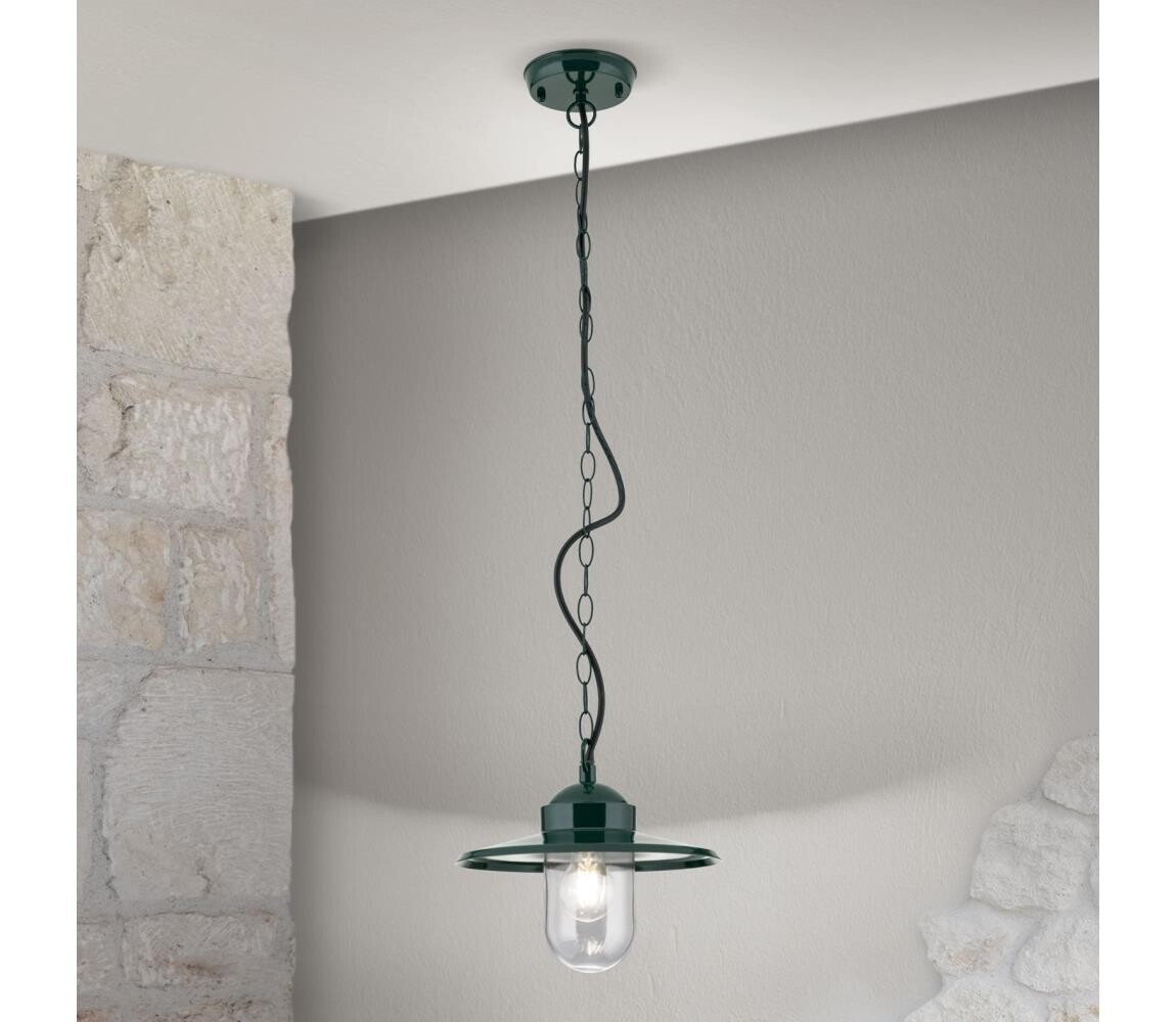 Orion Orion AL 11-1318 - Venkovní závěsné svítidlo EDWARD 1xE27/60W/230V IP44 zelená