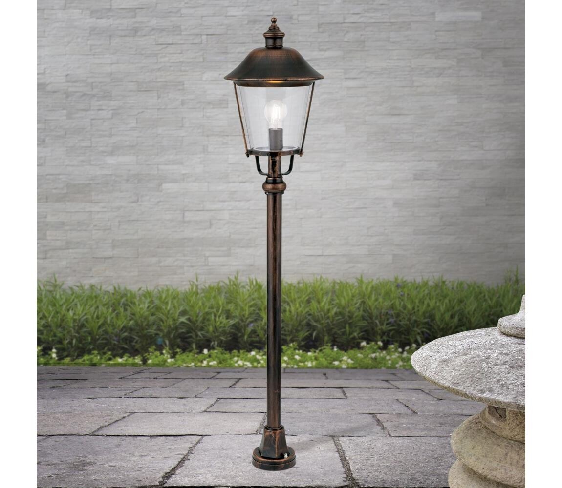 Orion Orion AL 11K/360.44 - Venkovní lampa KENZO 1xE27/100W/230V IP44 bronz/patina