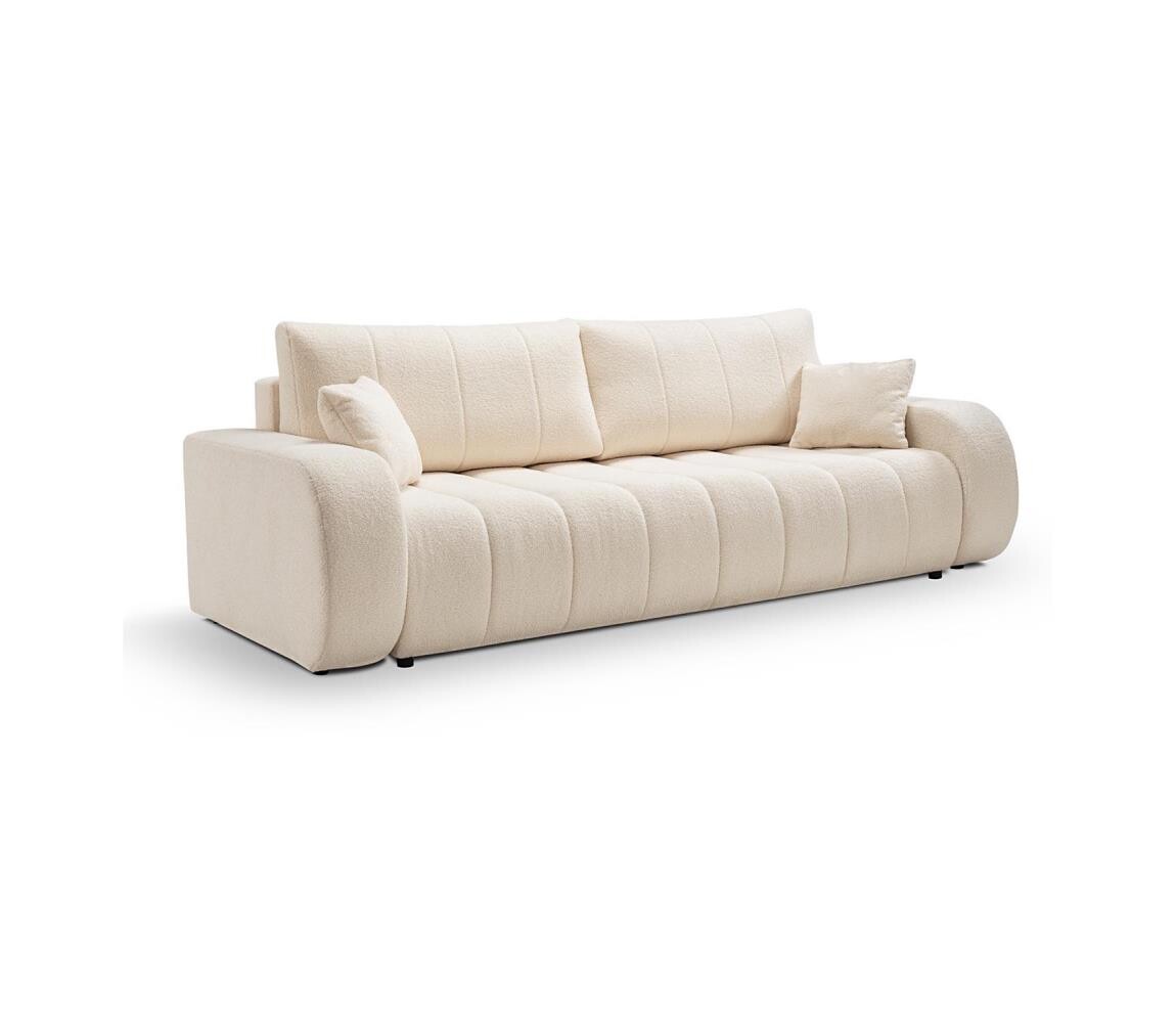 Rozkládací třímístná pohovka DESIO béžová