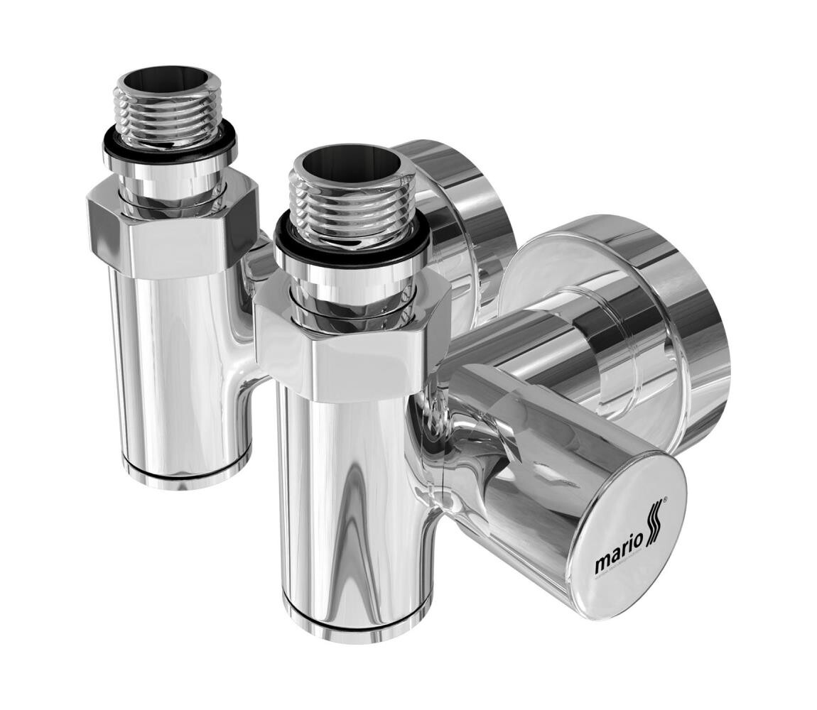 Mario-Radiators Kombinované ly pro topné těleso 2 ks lesklý chrom