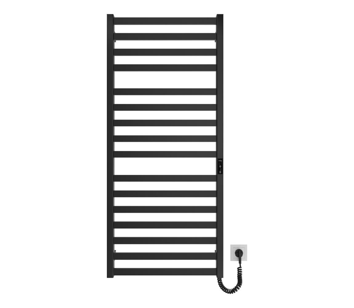 Mario-Radiators Koupelnový žebříkový radiátor HF OXFORD 255W/230V 117x53 cm černá