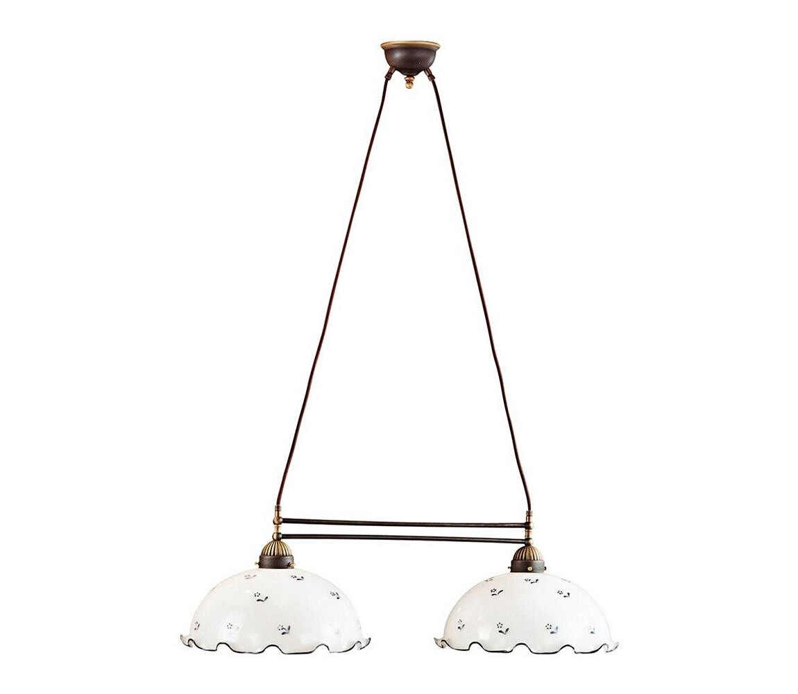 Kolarz Kolarz 731.82.25 - Lustr na lanku NONNA 2xE27/75W/230V modrá