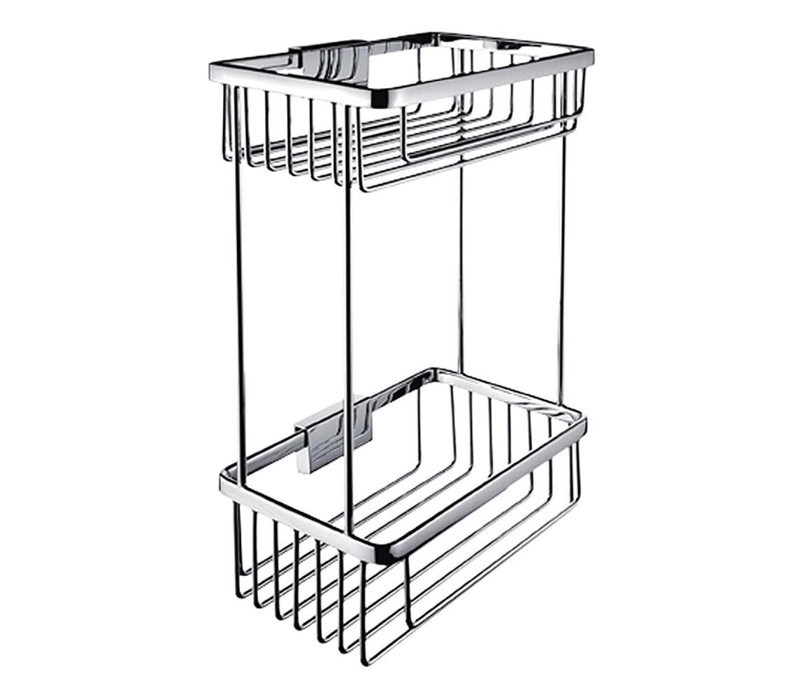 NIMCO NIMCO Ki 14017D-26 - Dvoupatrová nástěnná police do sprchy KIBO lesklý chrom