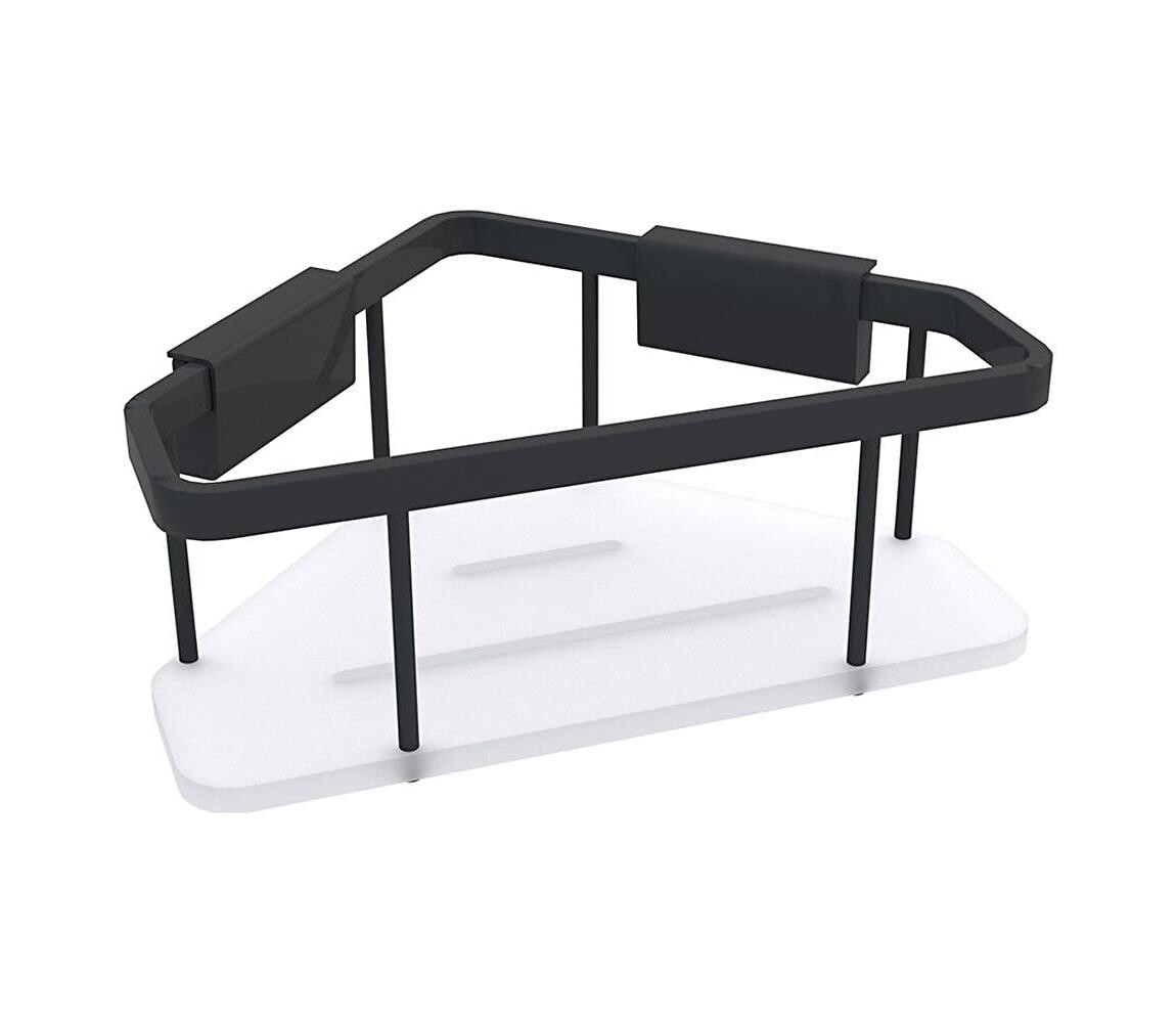 NIMCO NIMCO Ki-14003-B-90 - Nástěnná police do sprchy KIBO matná černá/bílá