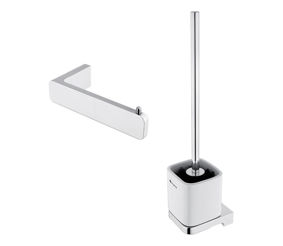NIMCO NIMCO MA set-94KN-26 - Nástěnná WC štětka a držák toaletního papíru MAYA chrom