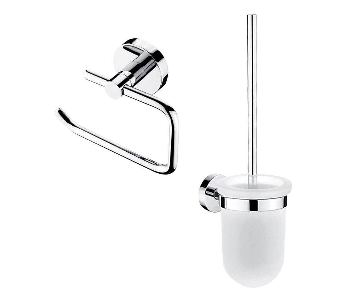 NIMCO NIMCO UN set-94WN-26 - Nástěnná WC štětka a držák toaletního papíru UNIX chrom