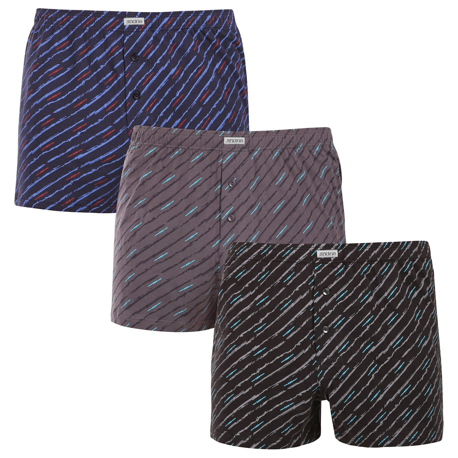 3PACK pánské trenky Andrie vícebarevné (PS 5842) XXL, trenýrky