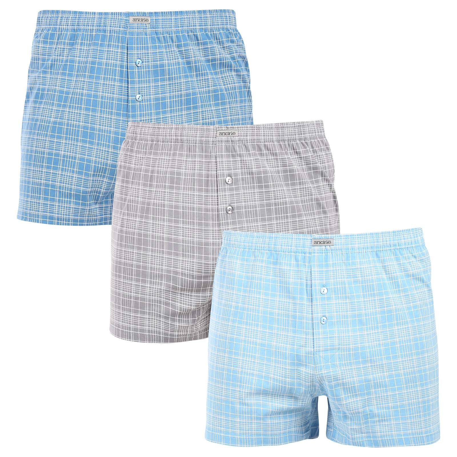 3PACK pánské trenky Andrie vícebarevné (PS 5886) 3XL, trenýrky