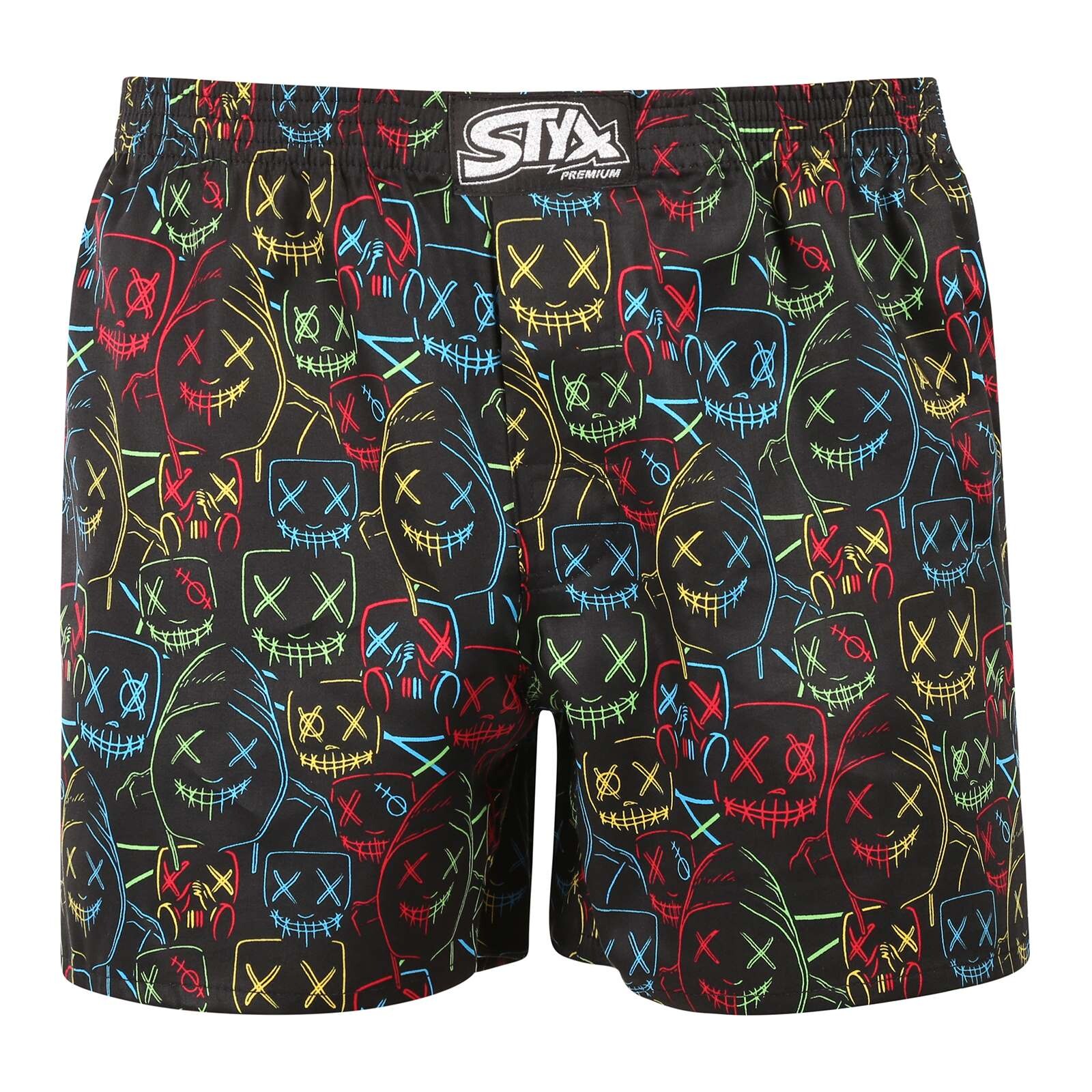 Pánské trenky Styx premium art klasická guma masky (AP1853) S, trenýrky