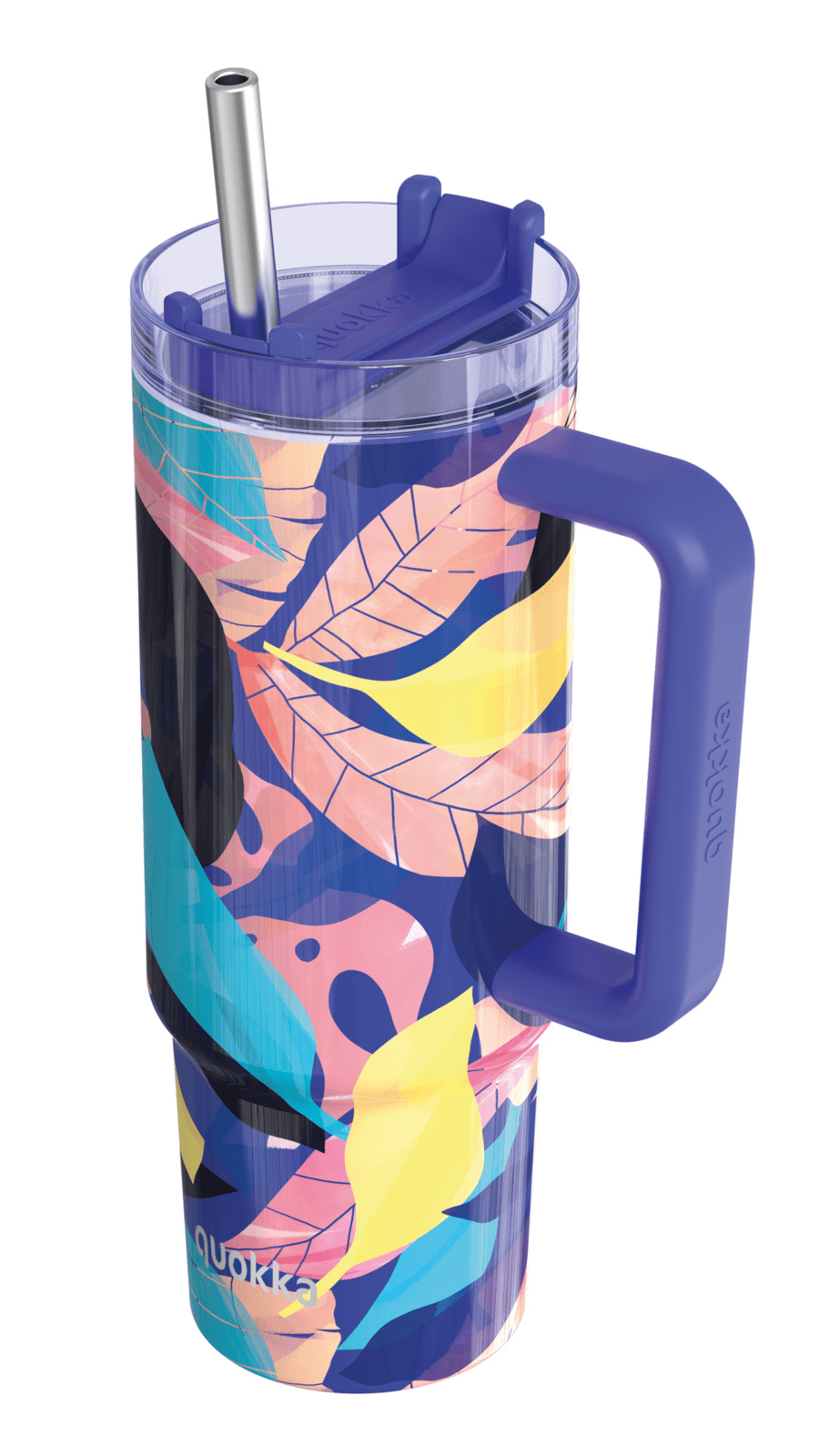 Termohrnek Vibe s brčkem, 880ml, Quokka, midnight forest