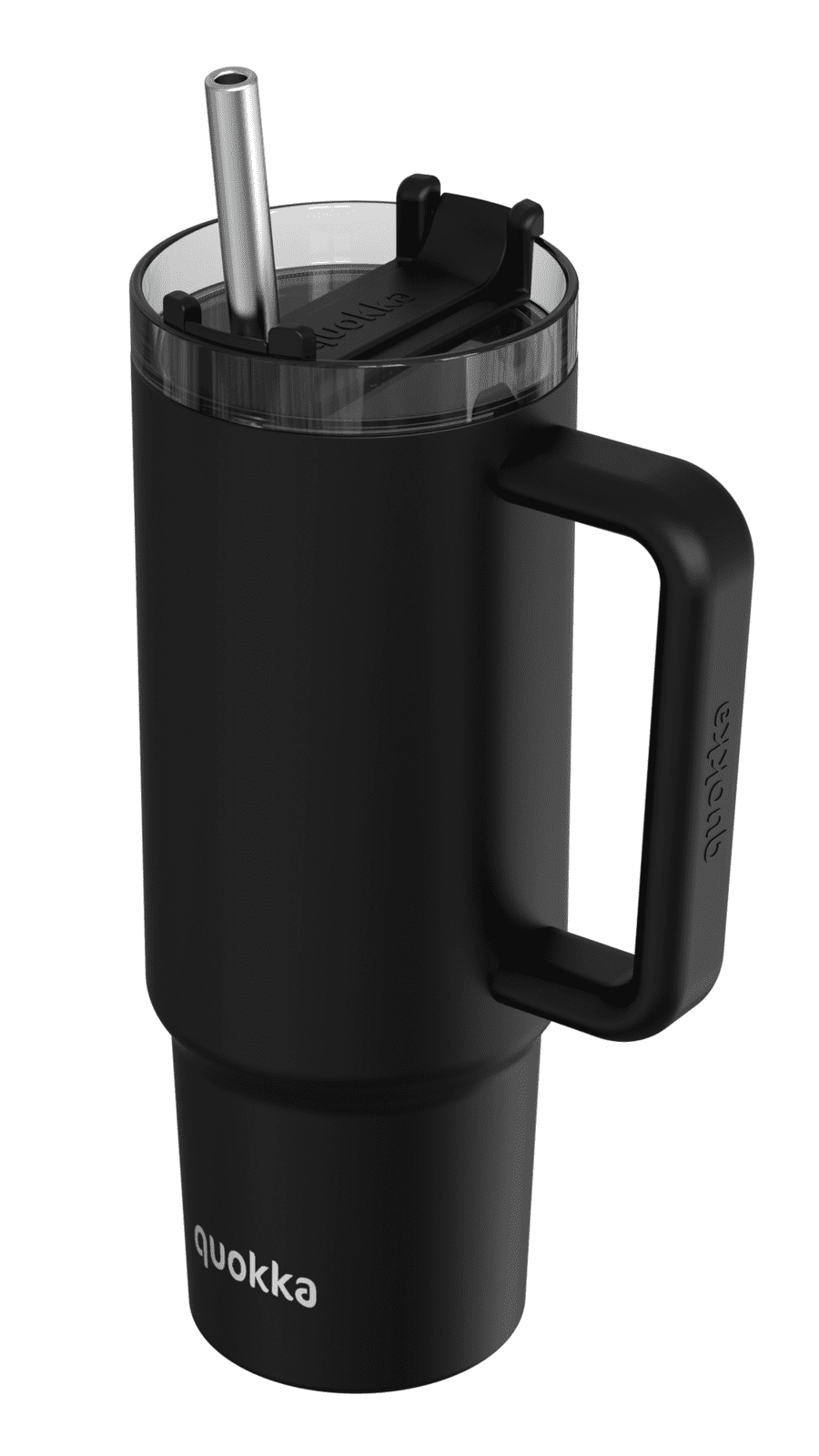 Termohrnek Vibe s brčkem, 880ml, Quokka, černý