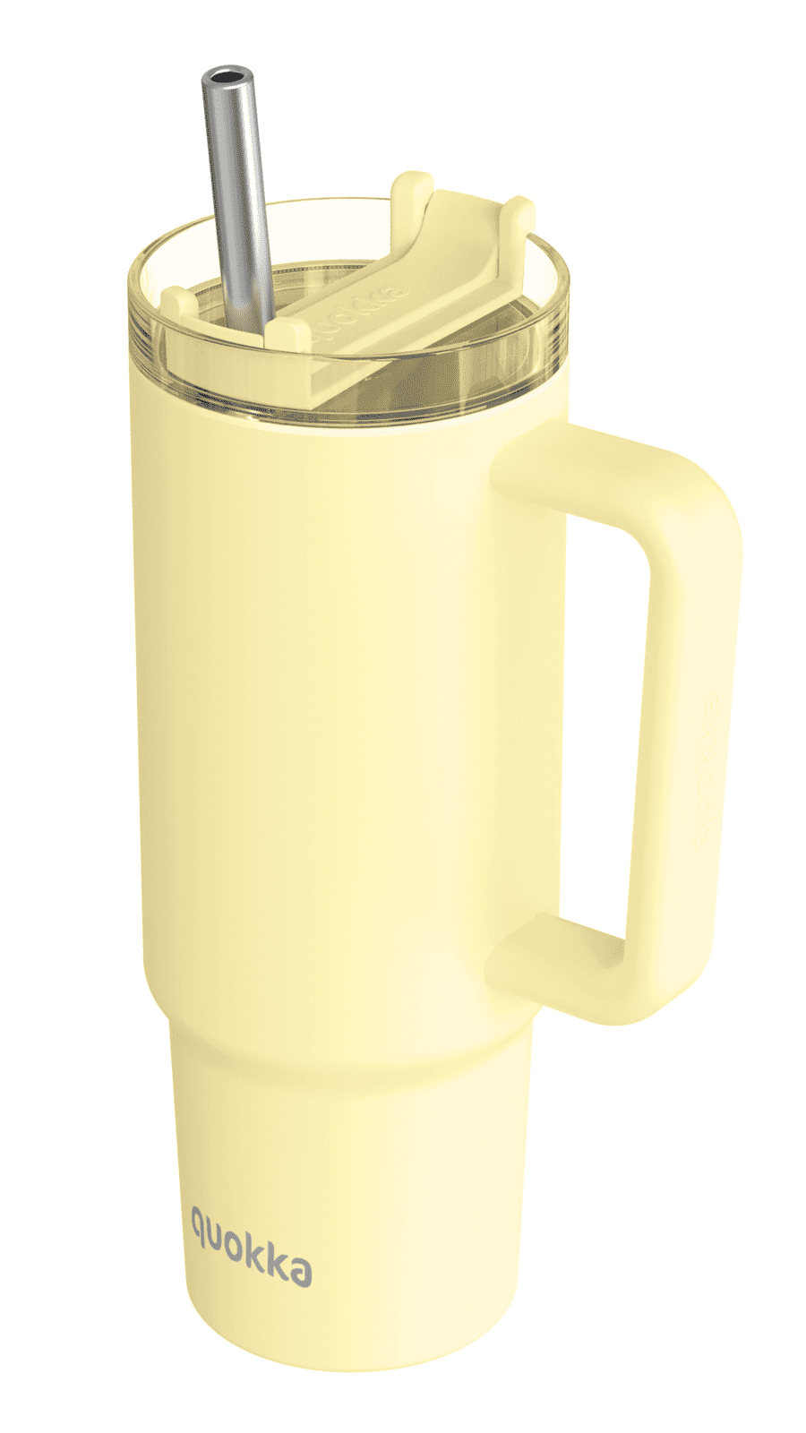 Termohrnek Vibe s brčkem, 880ml, Quokka, světle žlutý