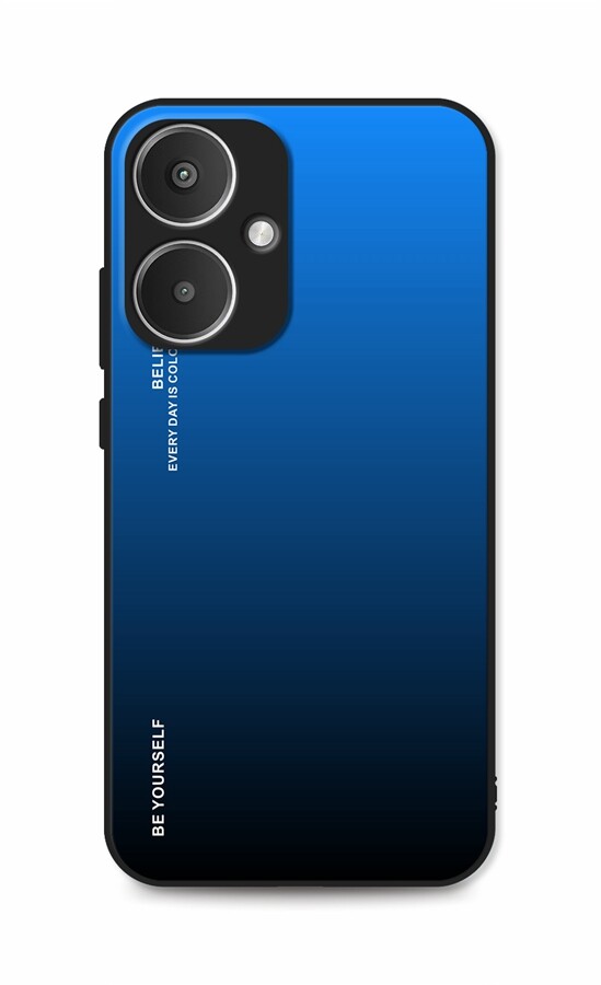 Kryt TopQ LUXURY Xiaomi Redmi 13 pevný duhový modrý 139899