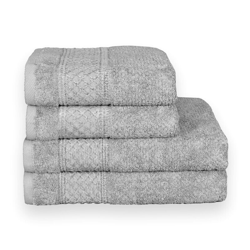 Bavlněný ručník a osuška, NEFRIT šedý
