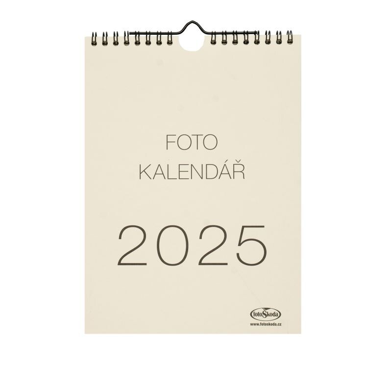 Kalendář na vlastní foto NÁSTĚNNÝ MALÝ 2027 béžový
