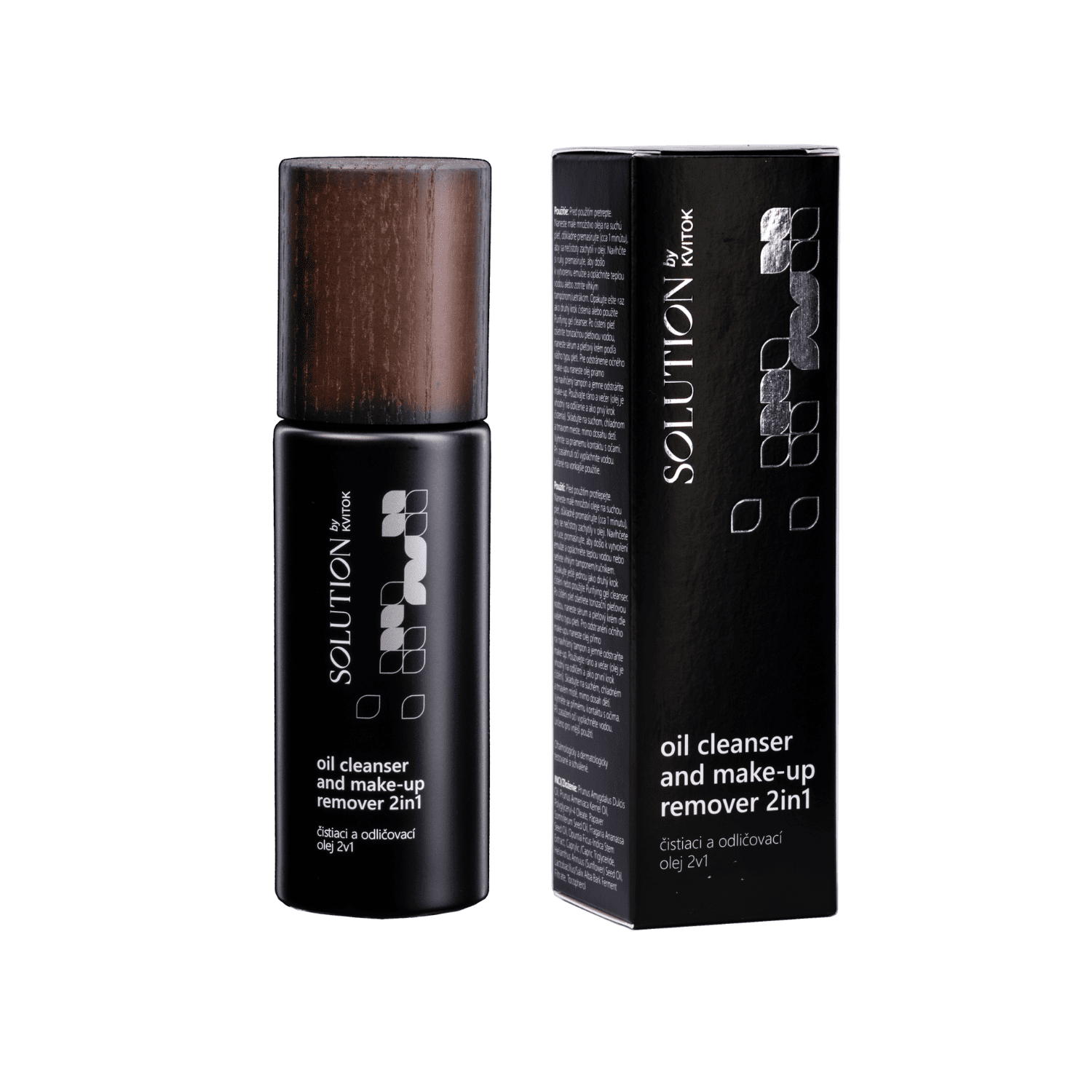 Kvitok Solution Čisticí a odličovací olej 2v1 80 ml - 1. krok při ošetření pleti