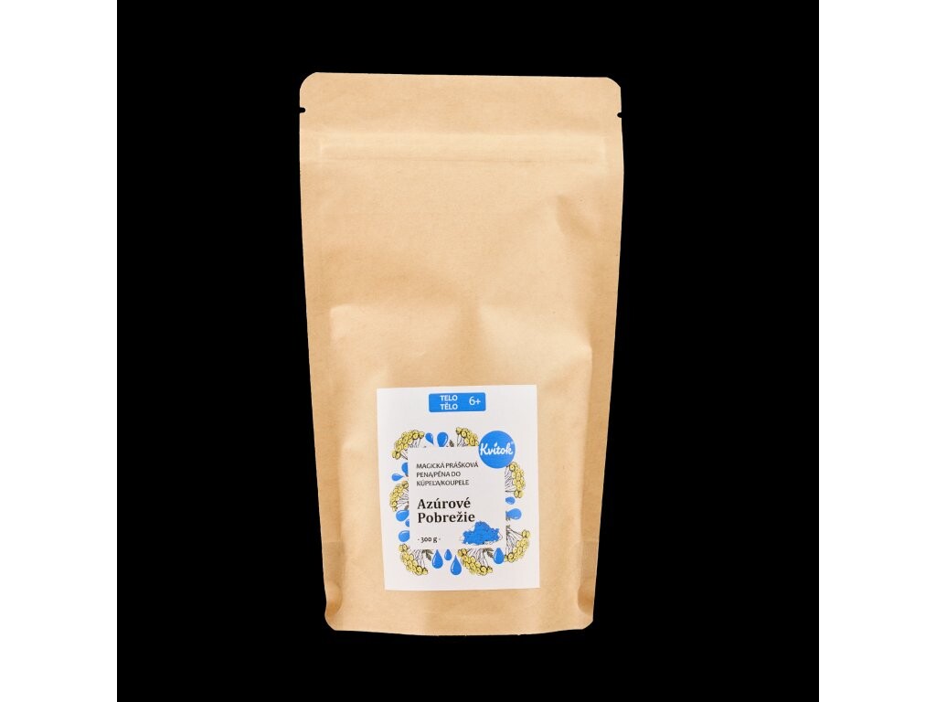 Kvitok Magická pěna do koupele Azurové pobřeží 300 g - krásně pění