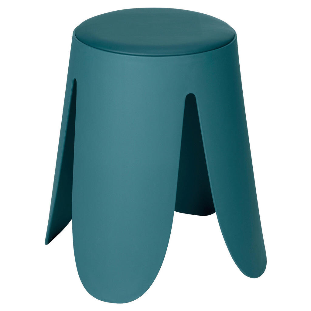 Wenko STOLIČKA DO SPRCHY, petrolej, 44,5/46/44,5 cm