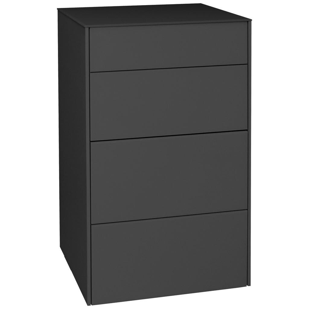 Novel KOMODA, antracitová, 52/89/42 cm