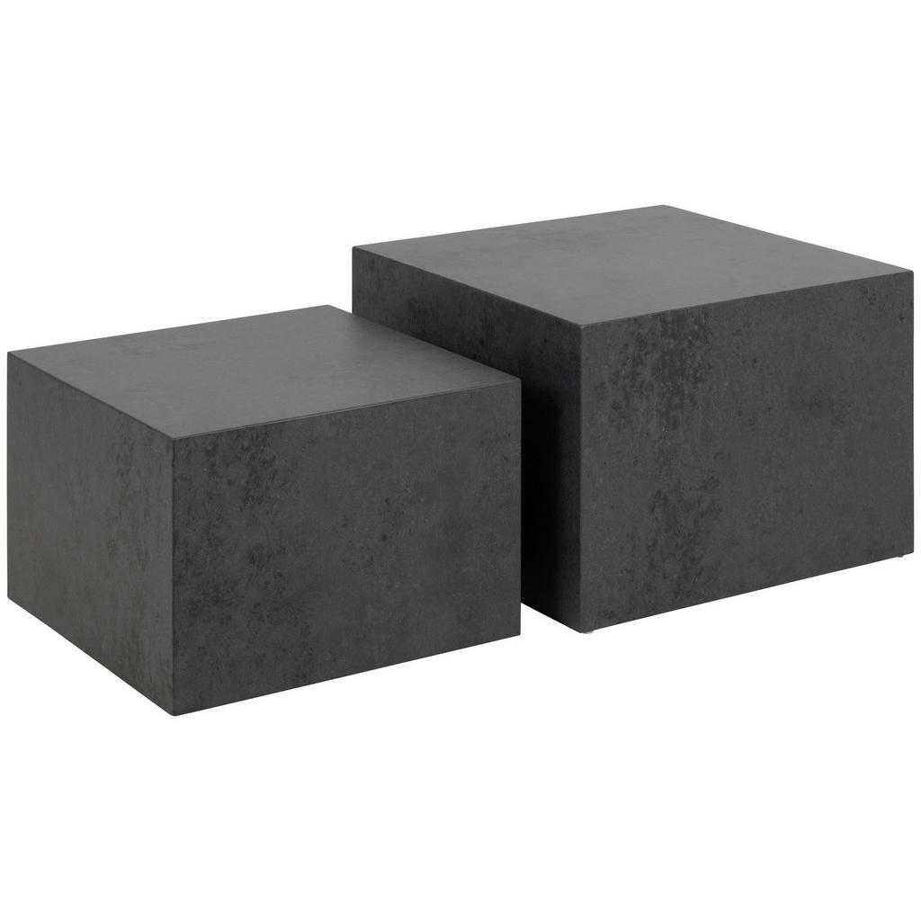 XXXL SADA KONFERENČNÍCH STOLKŮ, černá, kompozitní dřevo, 50/58/50/58/33/40 cm