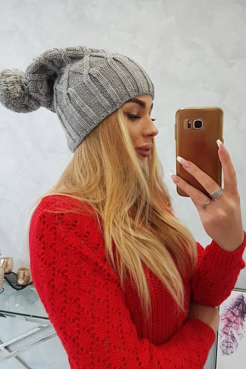 Kesi Milano fleecová čepice K203 světle šedá