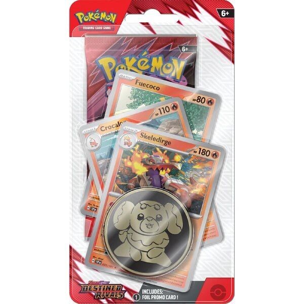 Kartová hra Pokémon TCG: Scarlet & Violet Destined Rivals Premium Checklane Blister Skeledirge (Pokémon)