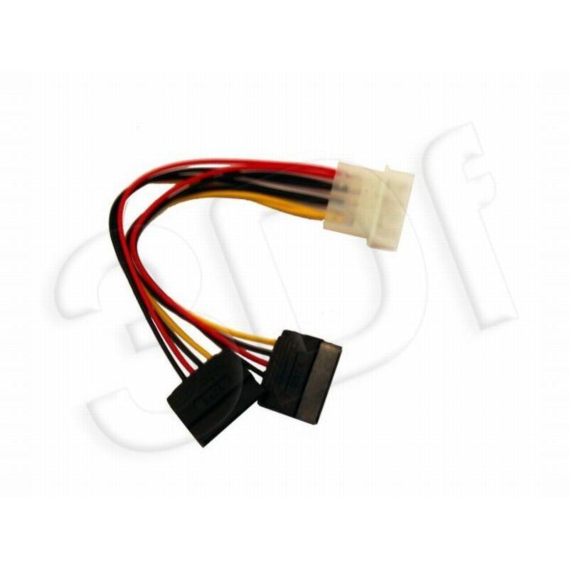 Cablexpert kabel napájací SATA - MOLEX / 2x SATA