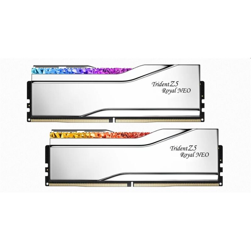 G.SKILL 32 GB kit DDR5 6400 CL30 Trident Z5 Royal Neo silver