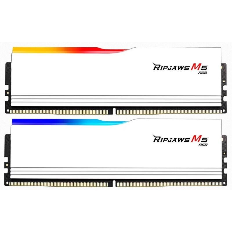 G.SKILL 32 GB kit DDR5 6400 CL32 Ripjaws M5 RGB white