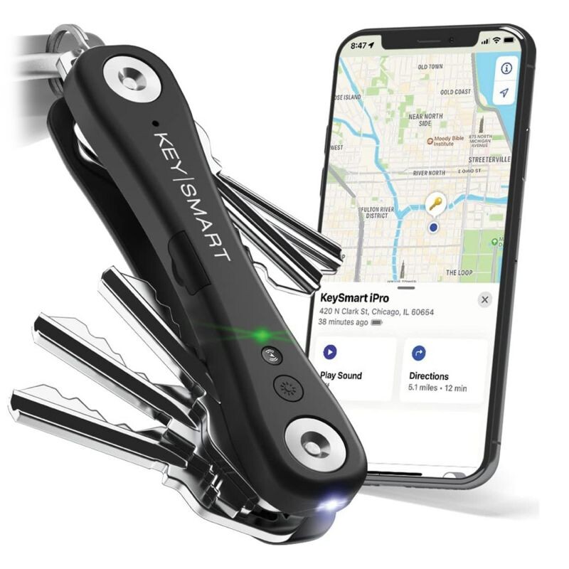 KeySmart iPro s Apple Find My - organizér kľúčov - černý