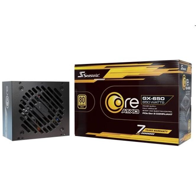 Seasonic CORE GX GOLD 650W V2 ATX 3.1, PCIe 5.1, modular