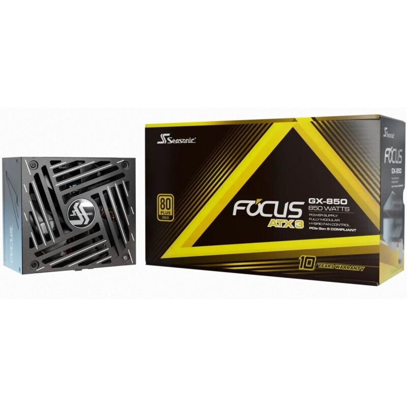 Seasonic FOCUS GX GOLD 850W V4 ATX 3.1, PCIe 5.1, modular
