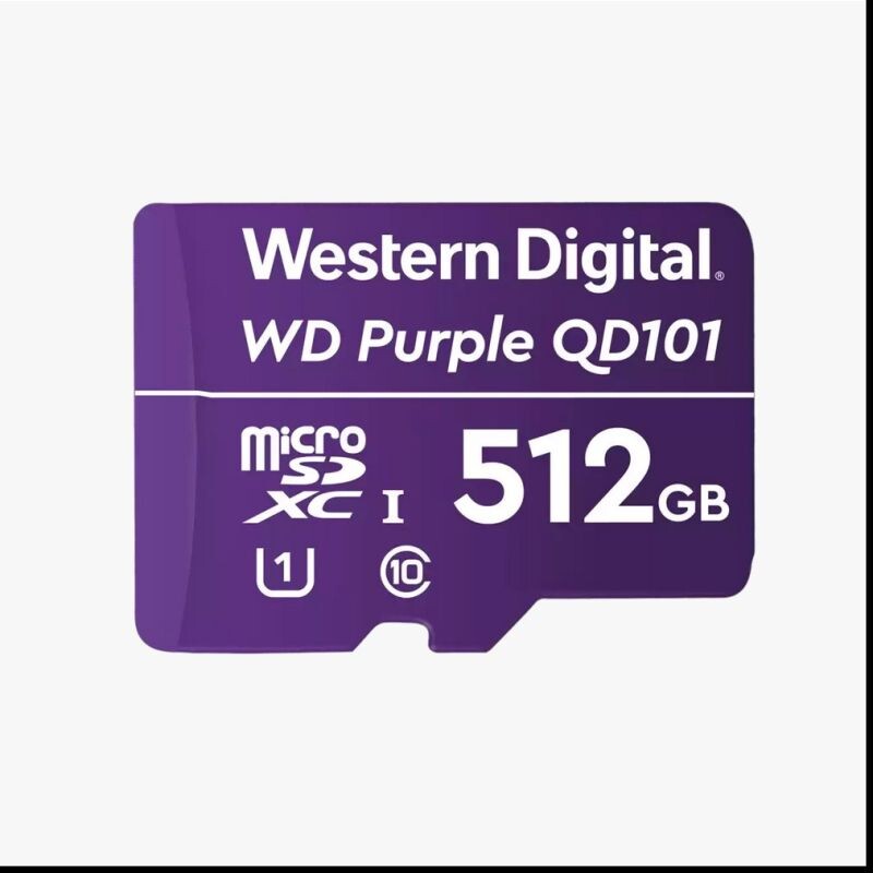WD Purple SC QD101 512 GB Ultra Endurance microSDXC Card