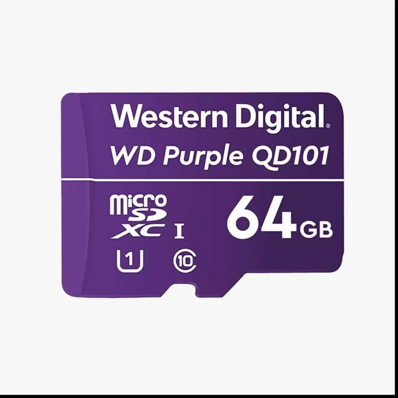 WD Purple SC QD101 64 GB Ultra Endurance microSDXC Card