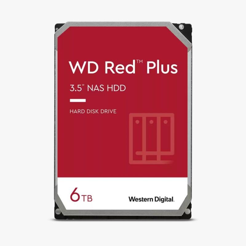 WD Red Plus NAS HDD 6TB SATA