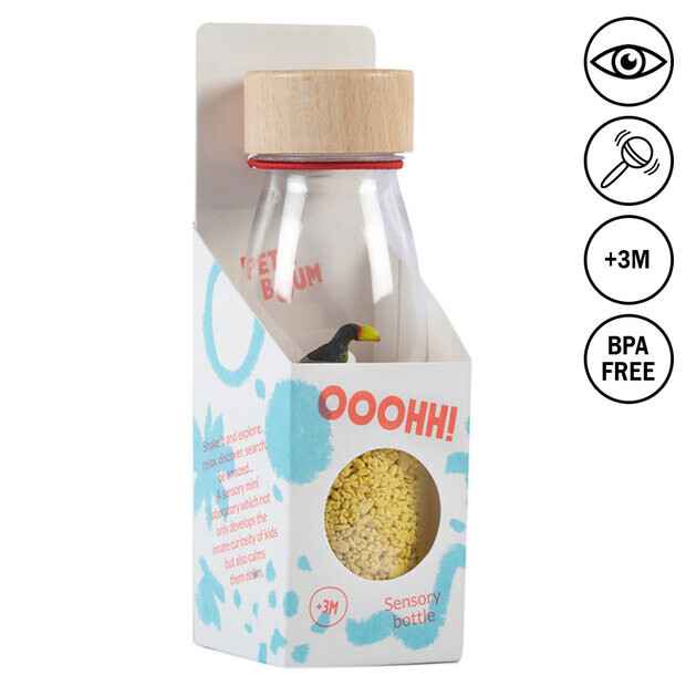 Petit Boum Senzorická zvuková lahev TUKAN (Toucan) 250 ml