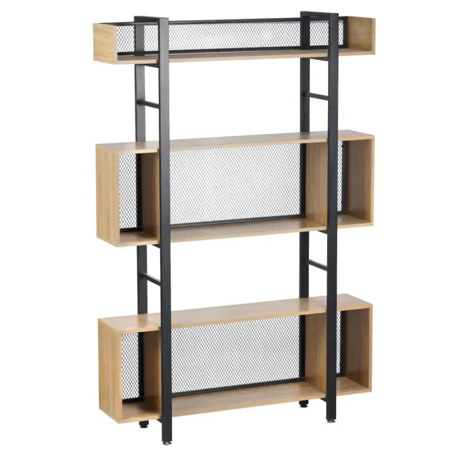 Tempo Kondela 3-policový regál KILIS NEW TYP 3 - dub/černá