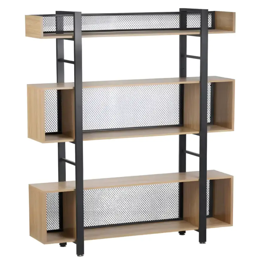 Tempo Kondela 3-policový regál KILIS NEW TYP 4 - dub/černá