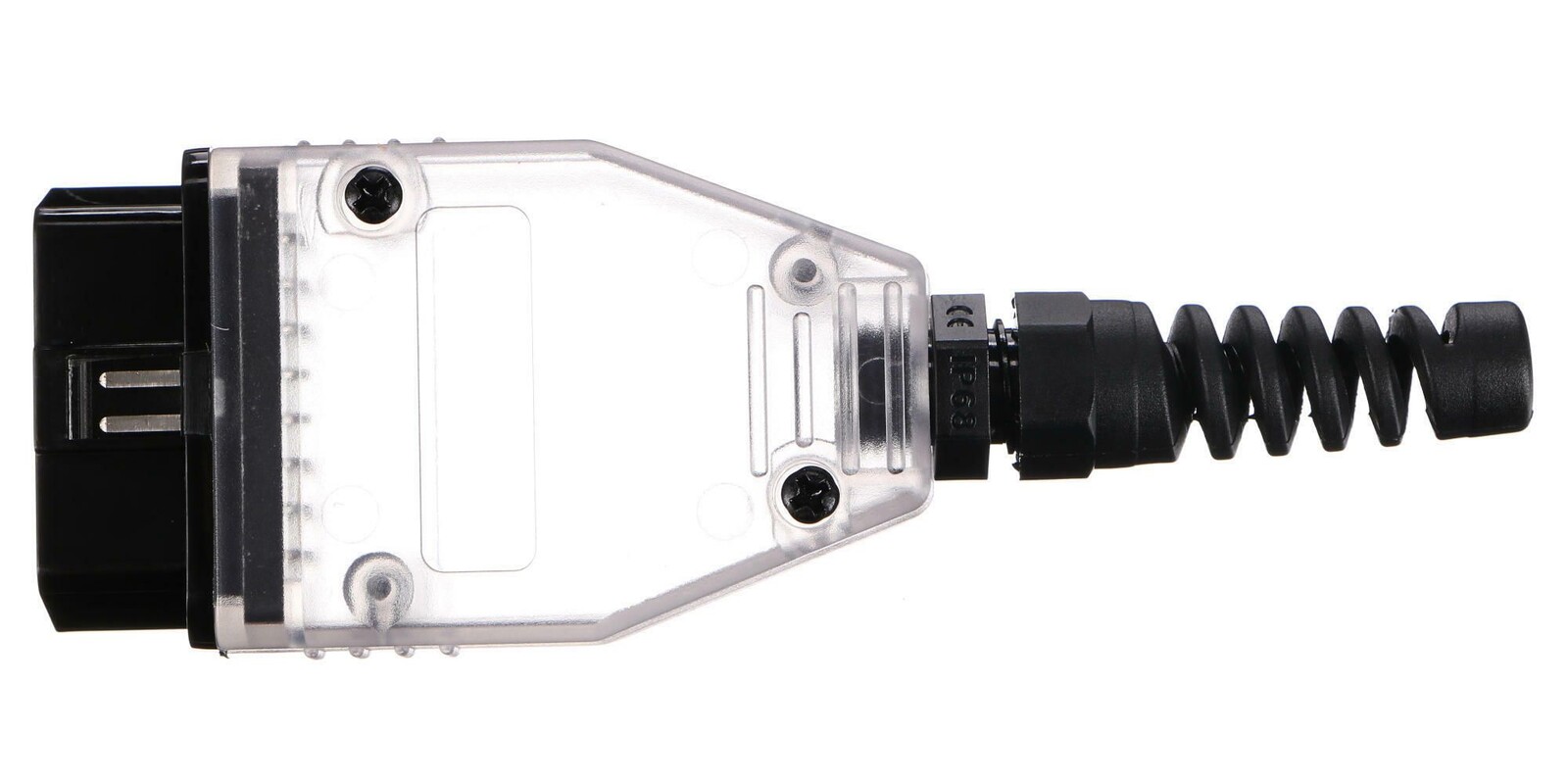 Zástrčka OBD-II s 16 piny pro montáž vlastního kabelu MECHANIC CABLE 30, transparentní SIXTOL